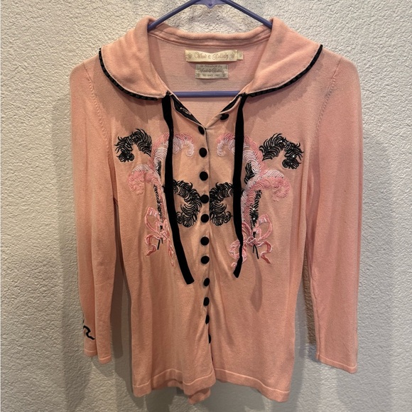 Peach Dita Cardigan - Picture 2 of 6